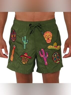 Bain de mer Mexican AO Swim Trunks NWT